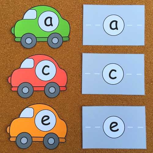 car-alphabet-match