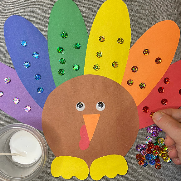 construction paper turkey pattern