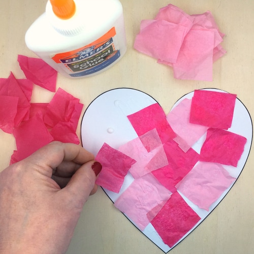 How to make tissue paper hearts using recycled materials - Twitchetts