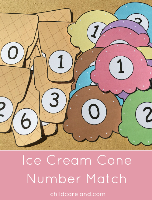 Ice Cream Cone Number Match
