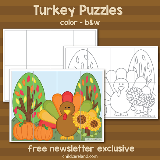 turkey puzzles newsletter exclusive